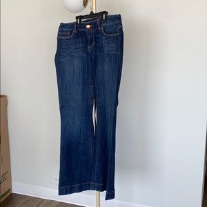 Dark wash bootcut jeans